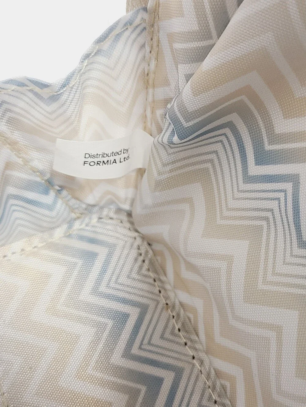 Missoni x Delta One Signature Zig-zag Accessory Makeup Zip Top Case Off White